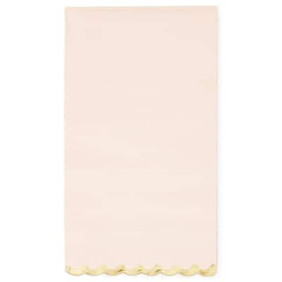 50PCS Pink and Gold Paper Dinner Napkins Disposable for Wedding, 4.4 x 7.8"