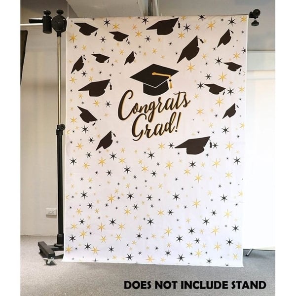 Graduation Photography Backdrop Photo Booth Background for Party, White 5 x  7 ft - Overstock - 31068976