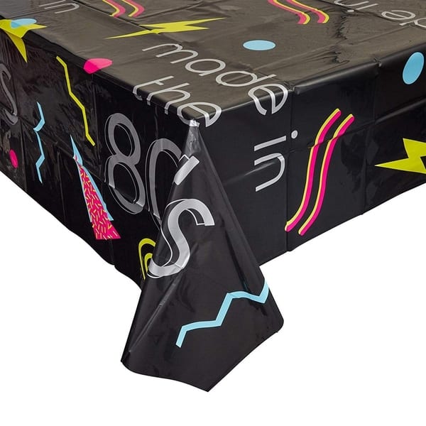 3 Pack 80s 1980s Party Tablecloth Table Cover Made In The 3 Pack 80s 1980s Party Tablecloth Table Cover Made In The