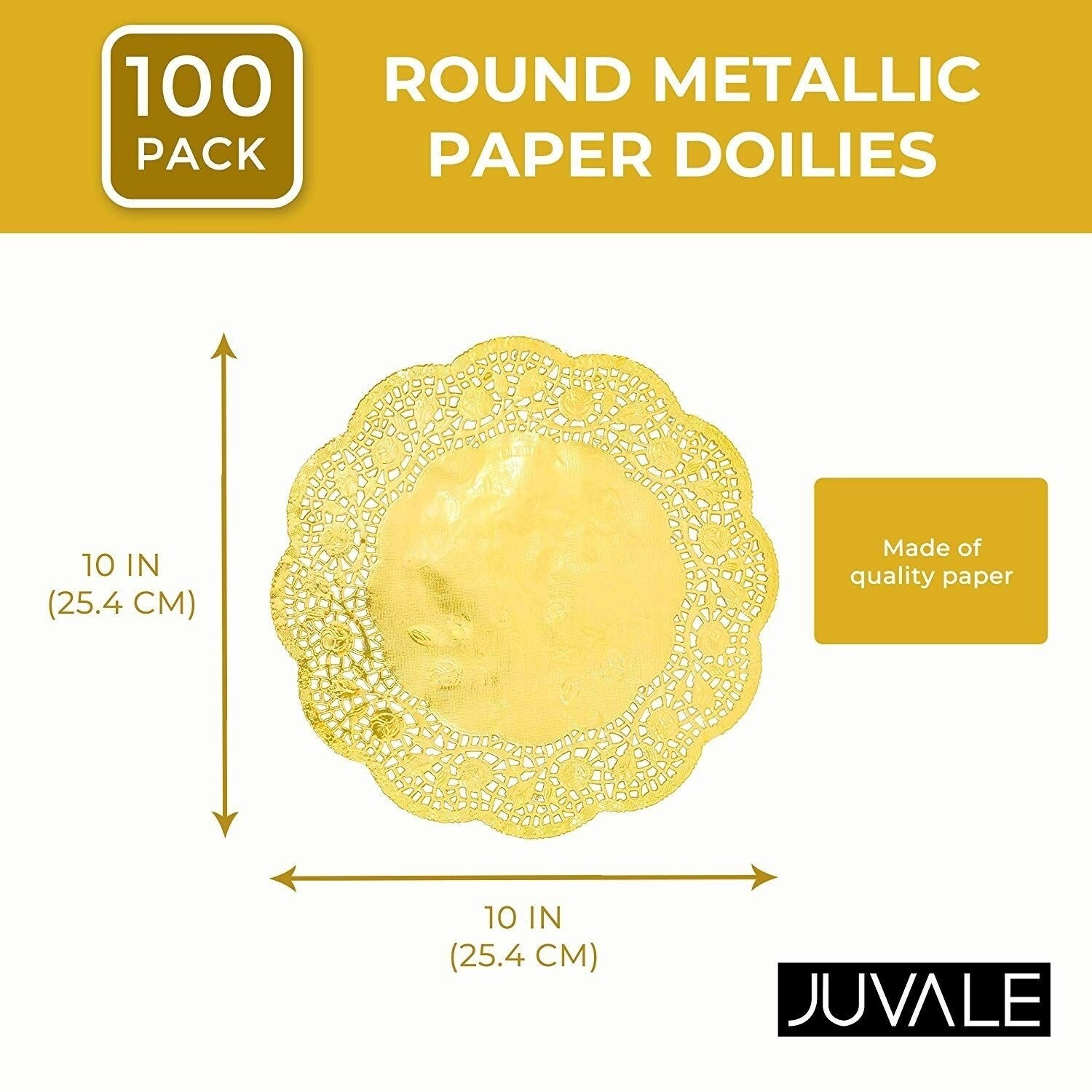 Juvale 1000 Pack White 4 inch Paper Lace Doilies for Desserts, Weddings, Baby Showers, Table Decor