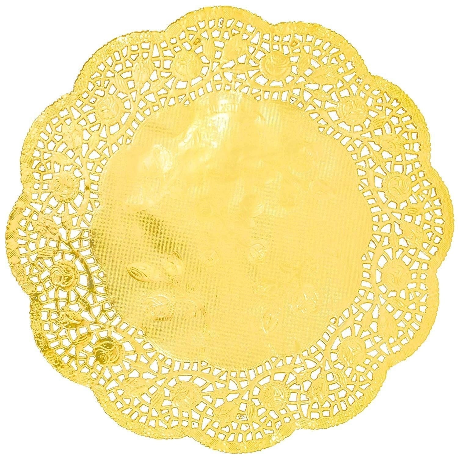 Paper Tableware Wedding Table  Gold Round Paper Doilies Doily