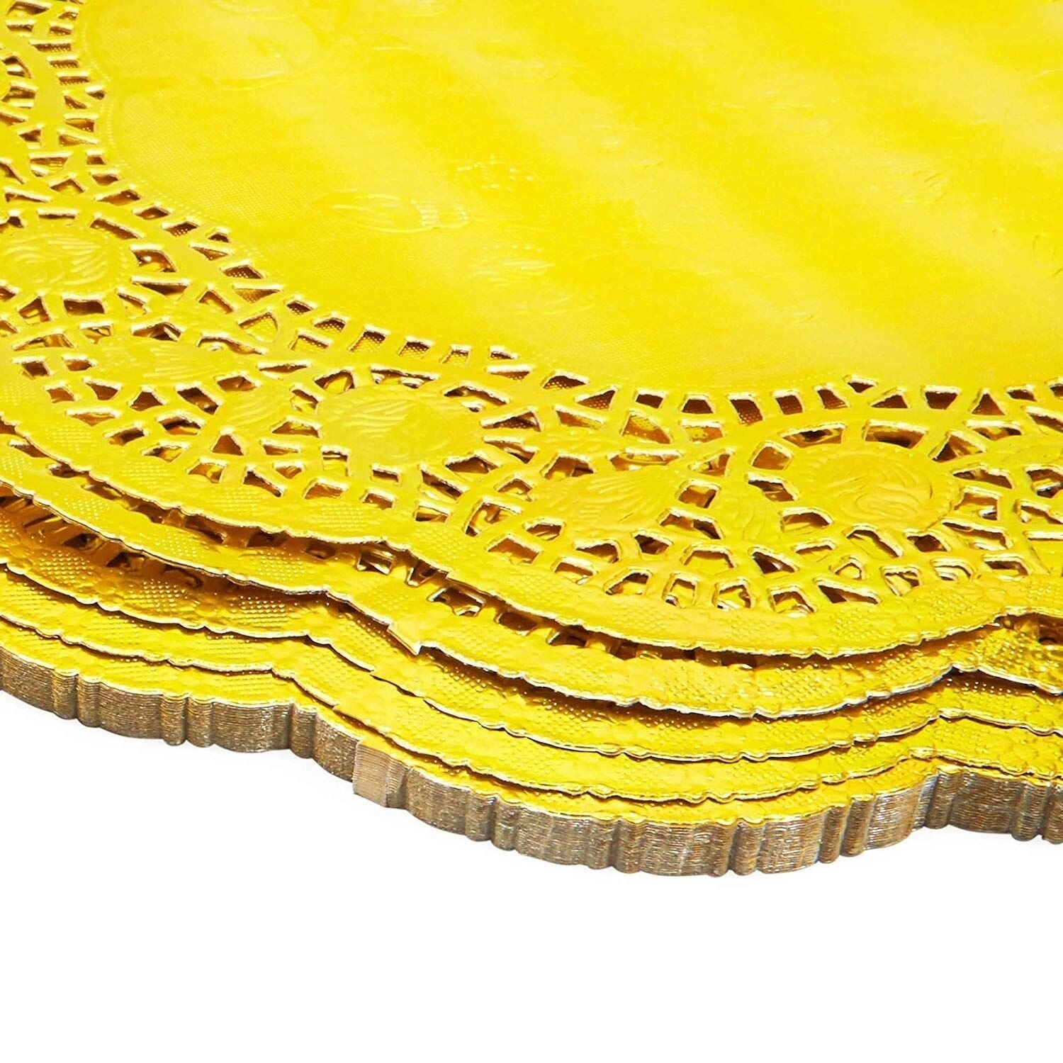 Juvale 100pcs Gold Round 12 Disposable Paper Doilies Lace For Art Craft  Wedding Party Table Décor : Target