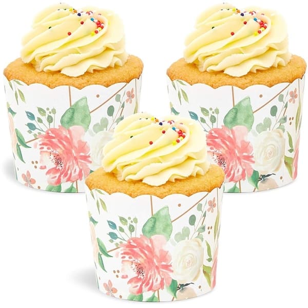 100PCS Molds PET Paper Cupcake Liners Wrappers Baking Cups Muffin Dessert  Cookie 