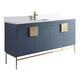 Option Blue/Satin Brass