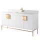 Option White/Satin Brass