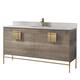Option Gray/Satin Brass