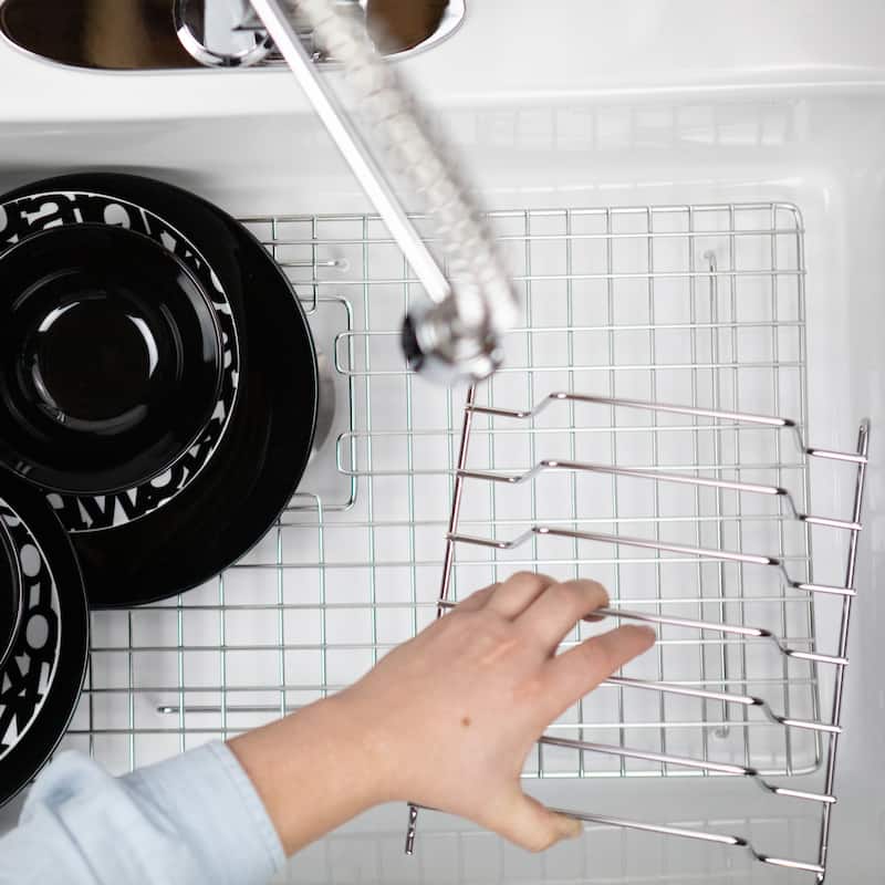 Sinkology SinkSense GridLogic Latch-On Bottom Grid Kitchen Sink Organizer
