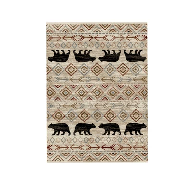 Cozy Cabin Rustic Quilt Accent Rug 30"x46" - 30"x46" - Multi