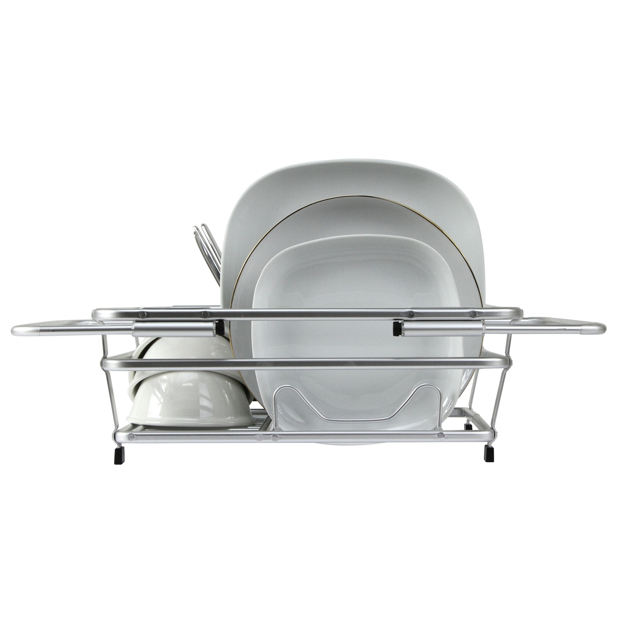 CozyBlock Expandable Aluminum Dish Drying Rack with Utensil Holder Rust Proof Kitchen Dish Rack As Is Item Bed Bath Beyond 34384413