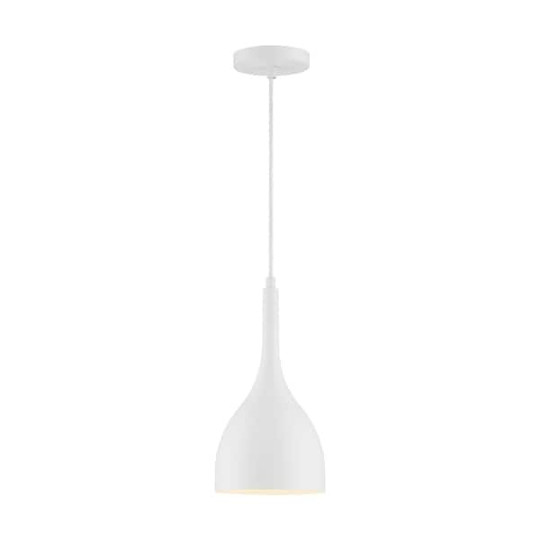 Bellcap 1 Light Small Pendant Fixture Matte White Finish Matte White Matte White Overstock 31076046