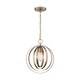 preview thumbnail 1 of 0, Pendleton 1-Light Pendant Fixture - Burnished Brass Finish - Burnished Brass - Burnished Brass