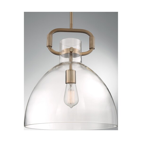 clear glass bell pendant light