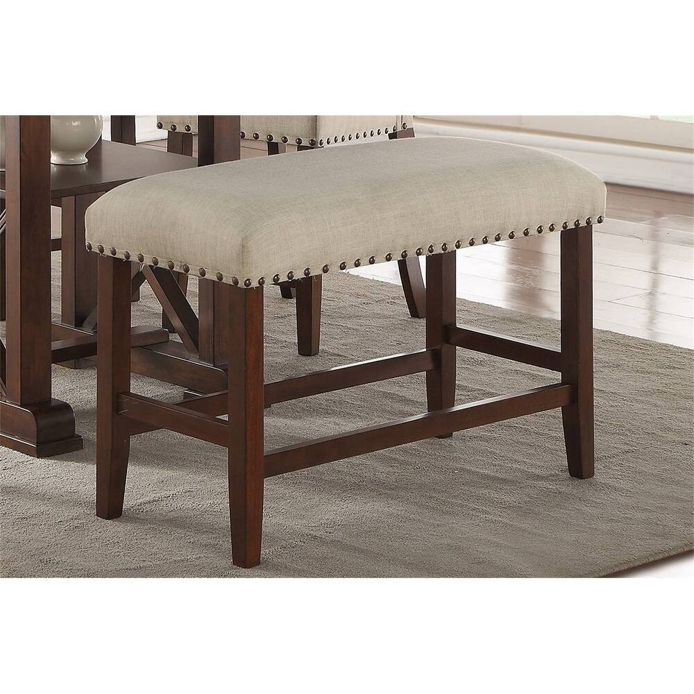 Solid Wood High Dining Bench, Multi