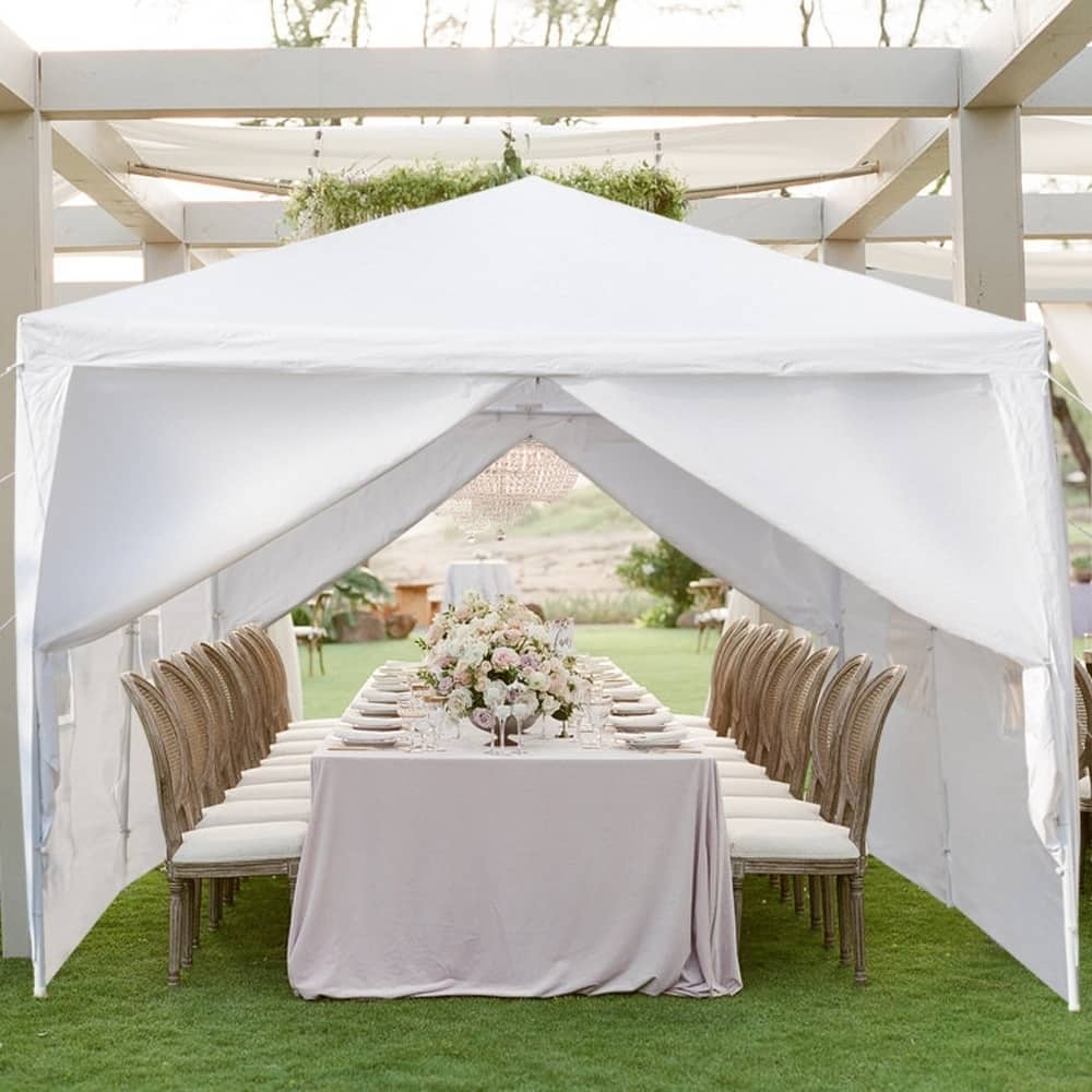 Outdoors Waterproof Tent with Spiral Tubes White 2 Styles