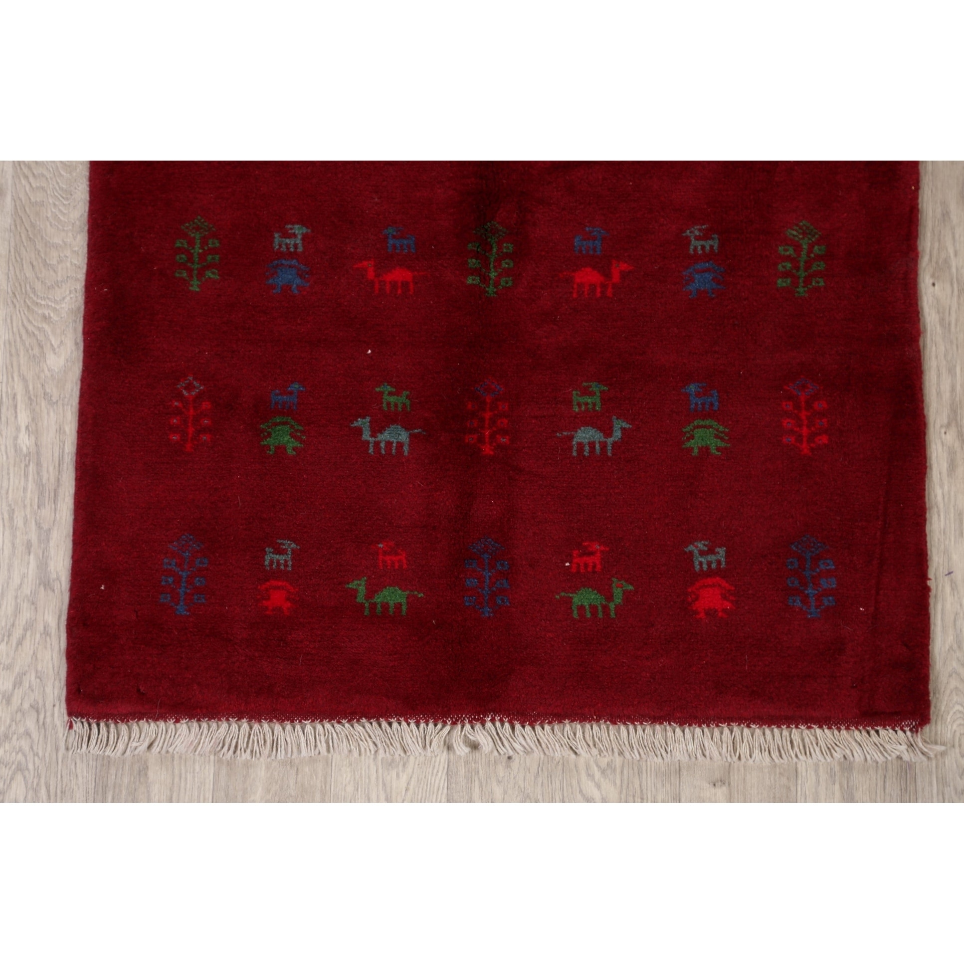 Red Tribal 3'4 X 5'0 Ft Shiraz Persian Area Rug