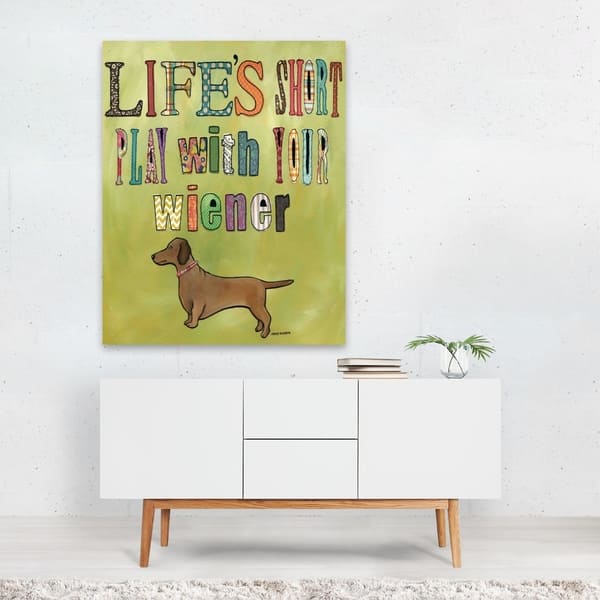 - 31084355 Unframed Sayings Print/Poster Bed Dachshund Dog Quotes - Wall Bath Beyond Rustic Art &