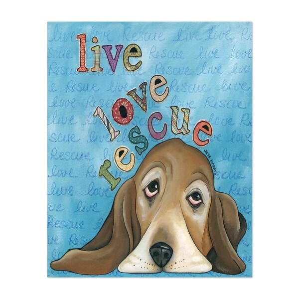 Basset Hound Dog Love Quotes Sayings Unframed Wall Art Print/Poster