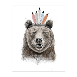 Animals Bear Cute Feathers Humor Unframed Wall Art Print/Poster - Bed ...