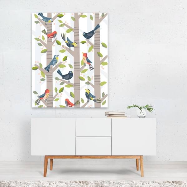 Birds Klara Hawkins Leaves Love Morning Unframed Wall Art Print/Poster