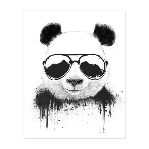 Animals Black and White Cute Funny Unframed Wall Art Print/Poster
