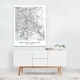 Orange County California Maps Minimal Unframed Wall Art Print/Poster ...