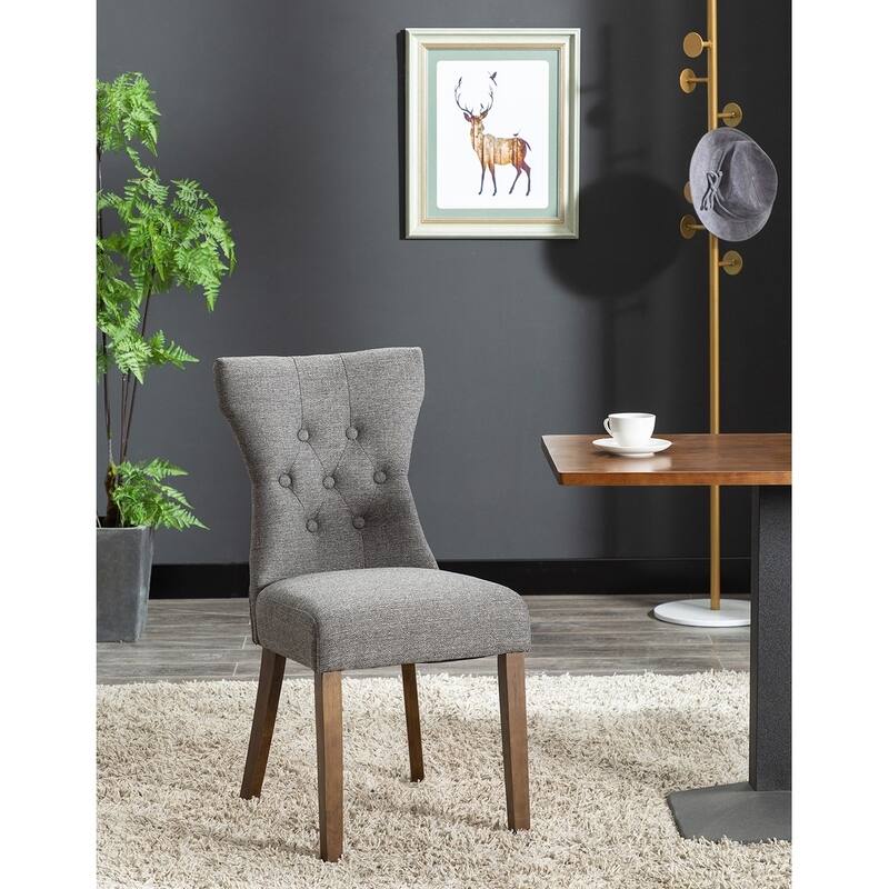 Porthos Home Gerson Set of 2 Modern Dining Chairs, Fabric Upholstery