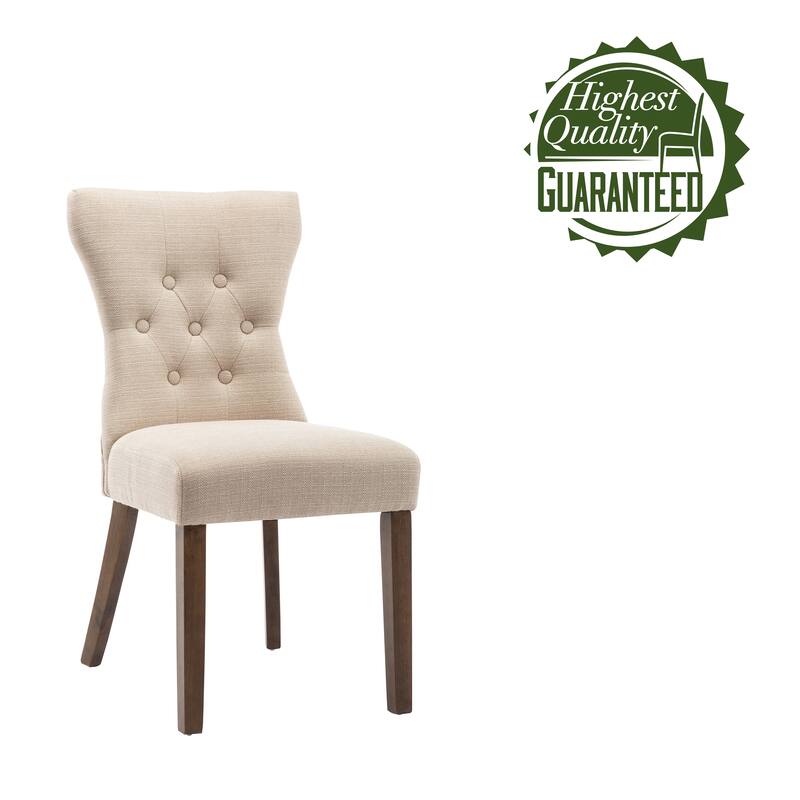 Porthos Home Gerson Set of 2 Modern Dining Chairs, Fabric Upholstery