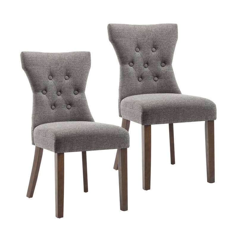 Porthos Home Gerson Set of 2 Modern Dining Chairs, Fabric Upholstery