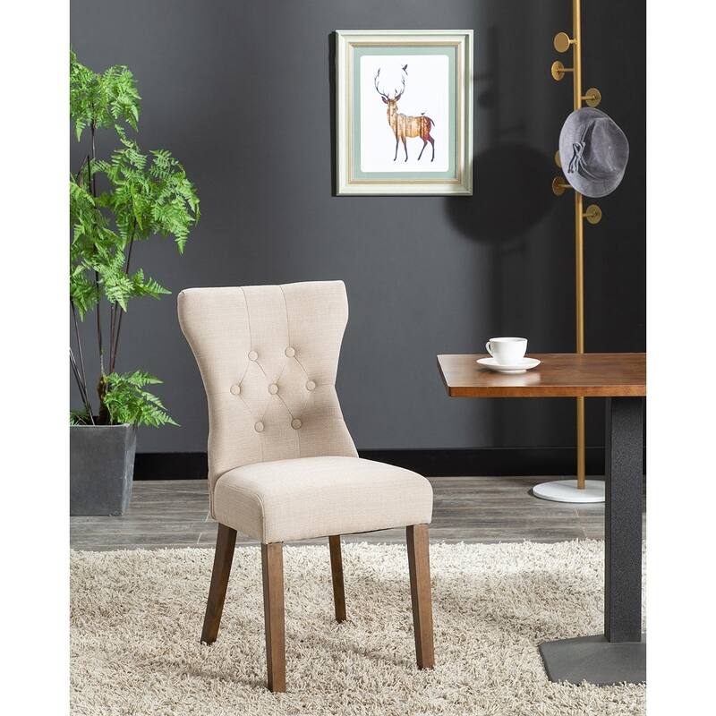 Porthos Home Gerson Set of 2 Modern Dining Chairs, Fabric Upholstery