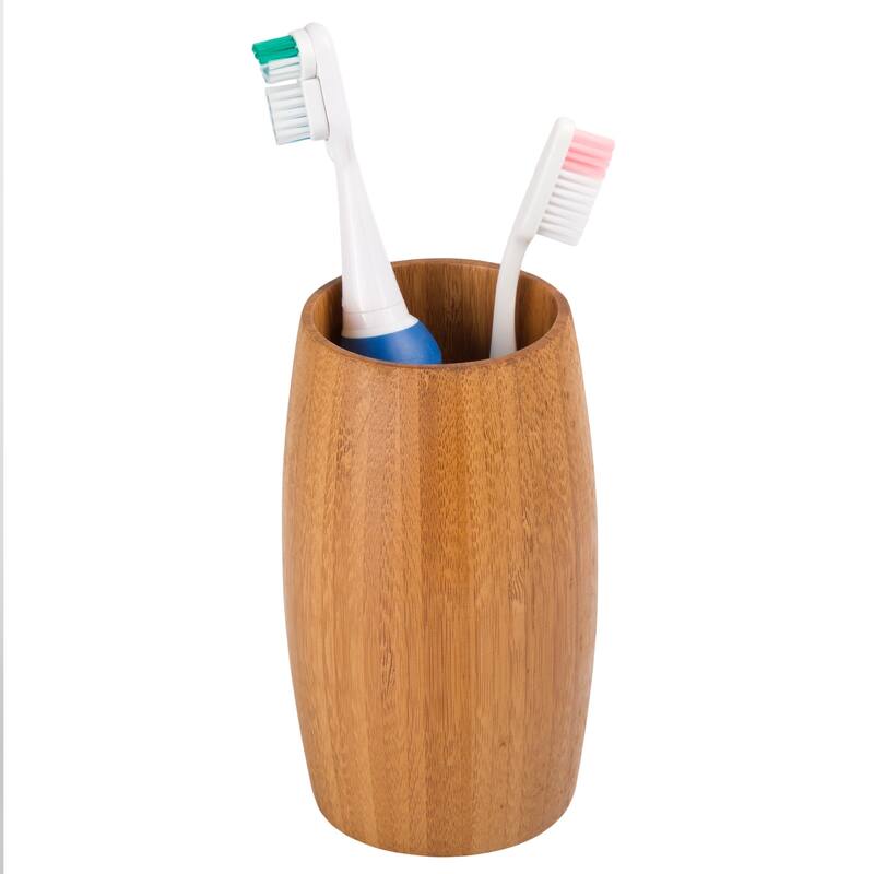 Creative Home Bamboo Barrel Shaped Tumbler - Brown