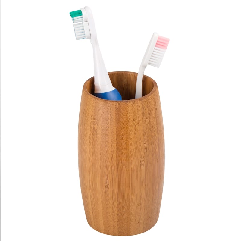 Creative Home Bamboo Barrel Shaped Tumbler - Brown