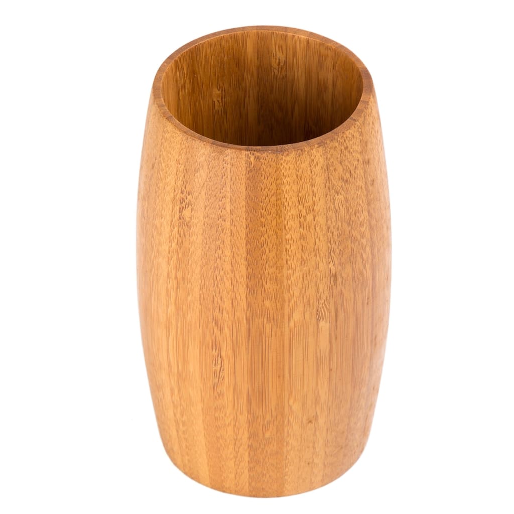Creative Home Bamboo Barrel Shaped Tumbler - Brown