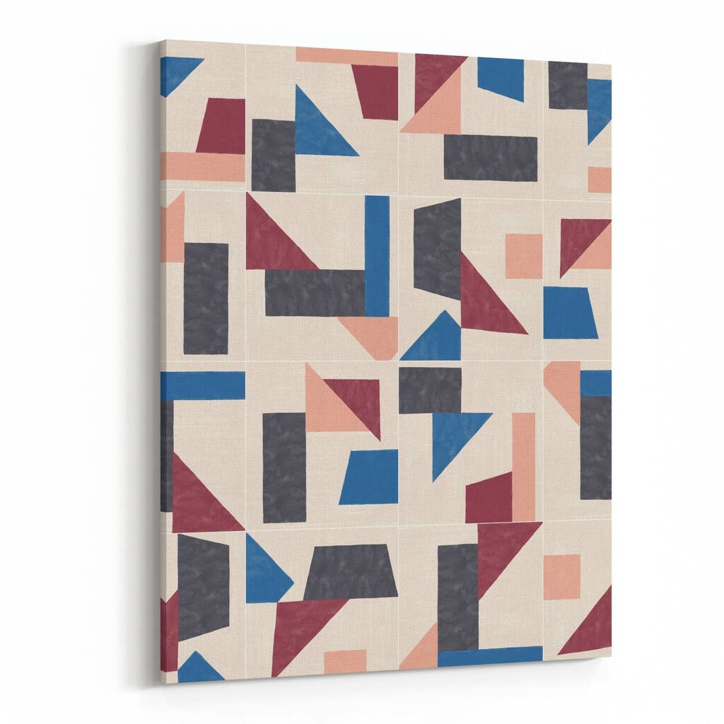 Rome Italy Geometric Patterns Shapes Canvas Wall Art Print