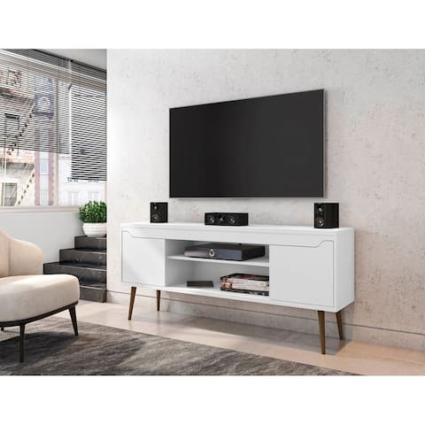 Bradley 62.99 inch TV Stand with 2 Media Shelves and 2 Storage Shelves by Manhattan Comfort