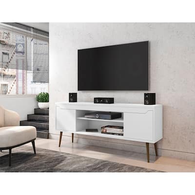 Manhattan Comfort Bradley 63 In. Storage Media Cabinet Console