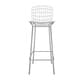 preview thumbnail 9 of 49, Madeline 41.73" Contemporary Metal Barstool Set of 3 By Manhattan Comfort