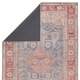 preview thumbnail 4 of 3, The Curated Nomad Falmont Printed Medallion Pink/ Blue Area Rug