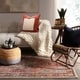 preview thumbnail 2 of 8, The Curated Nomad Felman Printed Medallion Rust/ Grey Area Rug