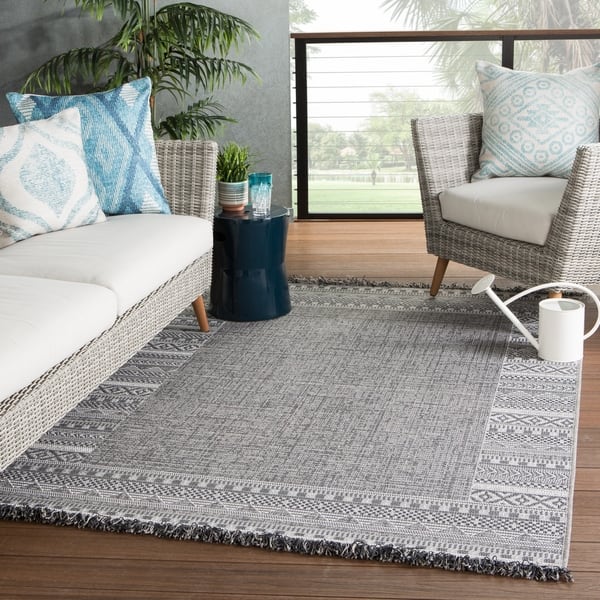 Grey Indoor Outdoor Floor Runner 