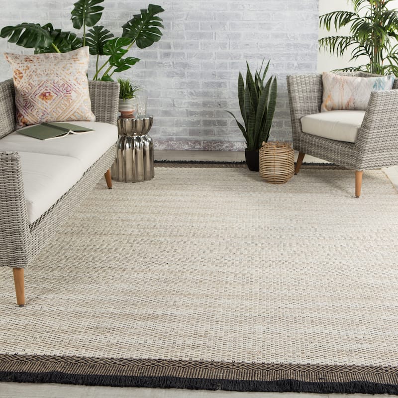 The Curated Nomad Oakhurst Natural Border Jute Area Rug