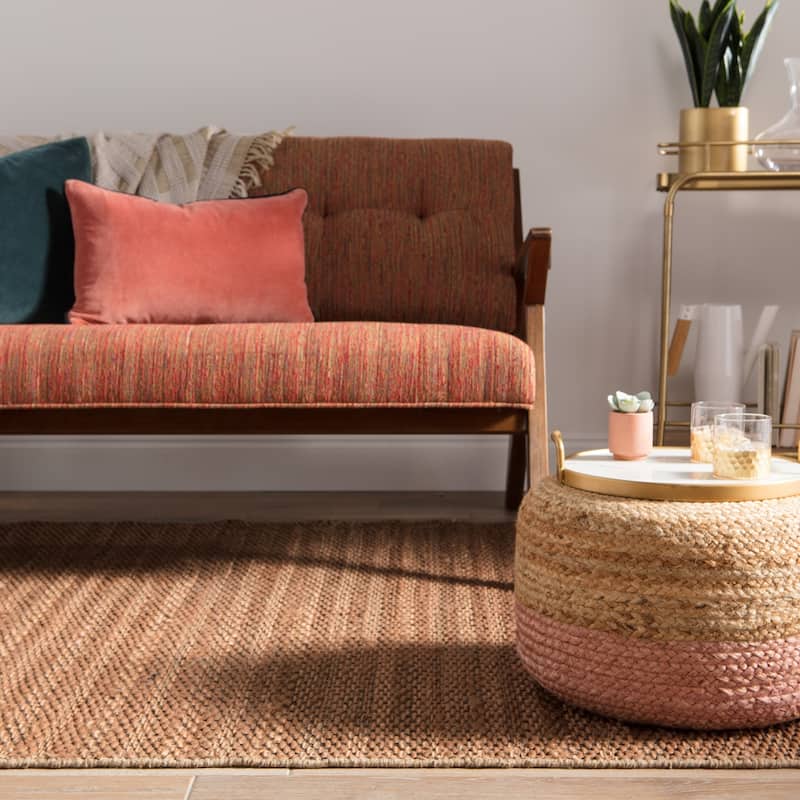 The Curated Nomad Oakhurst Natural Border Jute Area Rug