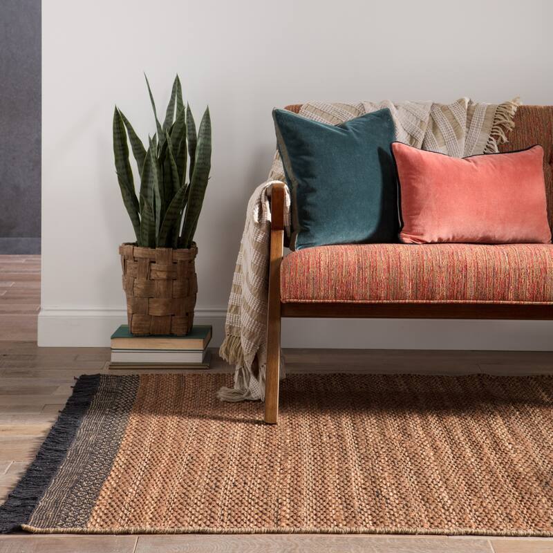 The Curated Nomad Oakhurst Natural Border Jute Area Rug