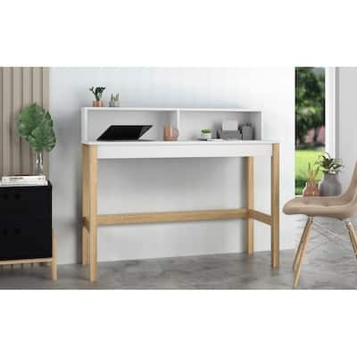 Bowery Mid Century Modern Wood Desk by Manhattan Comfort