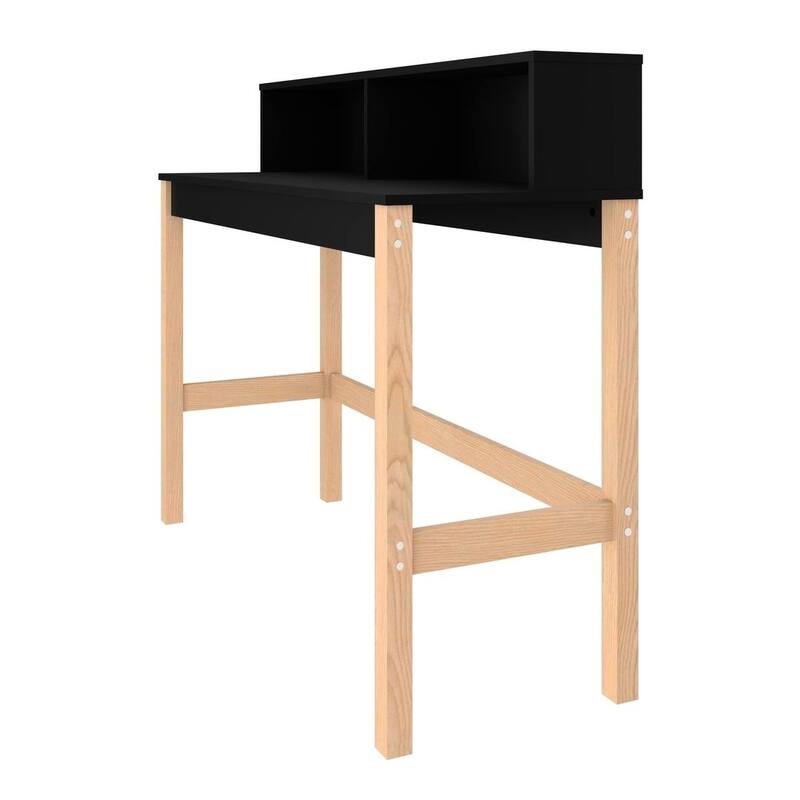 Bowery Mid Century Modern Wood Desk by Manhattan Comfort