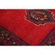 preview thumbnail 7 of 7, Hand-knotted Teimani Red Wool Rug - 5'1" x 12'9" Runner