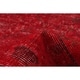 preview thumbnail 6 of 7, Hand-knotted Color Transition Red Wool Rug - 6'7 x 9'6