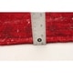 preview thumbnail 5 of 7, Hand-knotted Color Transition Red Wool Rug - 6'7 x 9'6