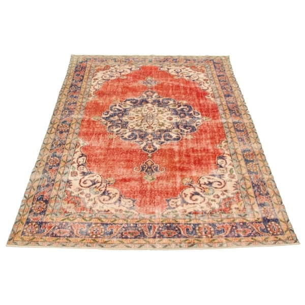 bohemian Persian wall carpet Rug large vintage red velvet German in turkish style