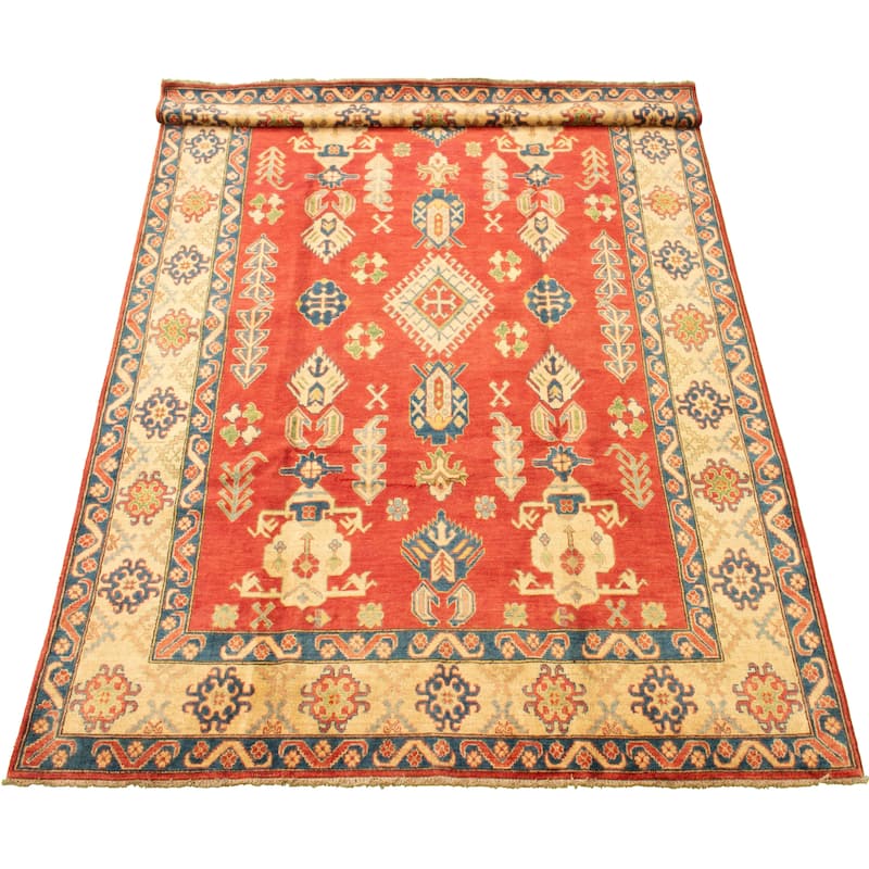 Hand-knotted Finest Gazni Red Wool Rug - Bed Bath & Beyond - 31091538