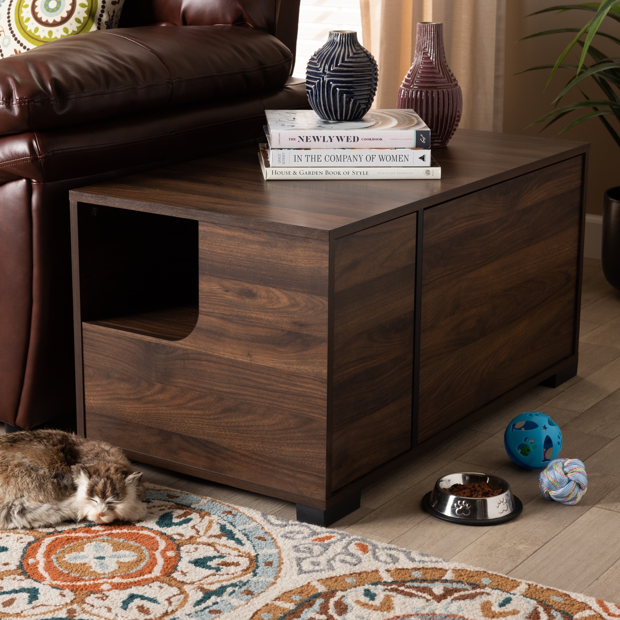 Carson Carrington Vansjarv 2-door Cat Litter Box Cover House